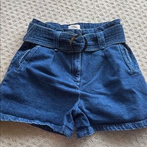 Sezane belted shorts